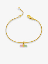 Load image into Gallery viewer, Mini Watermelon T-Bar Bracelet, Gold
