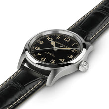 Load image into Gallery viewer, Khaki Field Murph Auto 38mm, Black Dial &amp; Leather Strap
