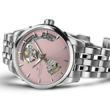 Load image into Gallery viewer, Jazzmaster Open Heart Auto, Pink Dial &amp; Stainless Steel Bracelet
