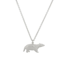 Load image into Gallery viewer, Foraging Badger Necklace, Silver
