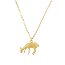 Load image into Gallery viewer, Grazing Doe Necklace, Gold
