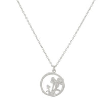 Load image into Gallery viewer, Mushroom Patch Loop Necklace, Silver
