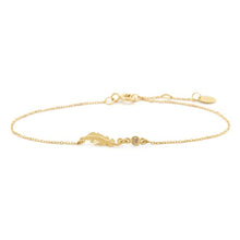 Load image into Gallery viewer, Teeny Tiny Plume Champagne Diamond Bracelet, 18ct Gold
