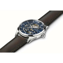 Load image into Gallery viewer, Jazzmaster Skeleton Auto, Blue Dial &amp; Brown Leather Strap
