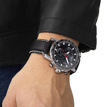 Load image into Gallery viewer, Supersport Chronograph, Black Dial &amp; Black Leather Strap
