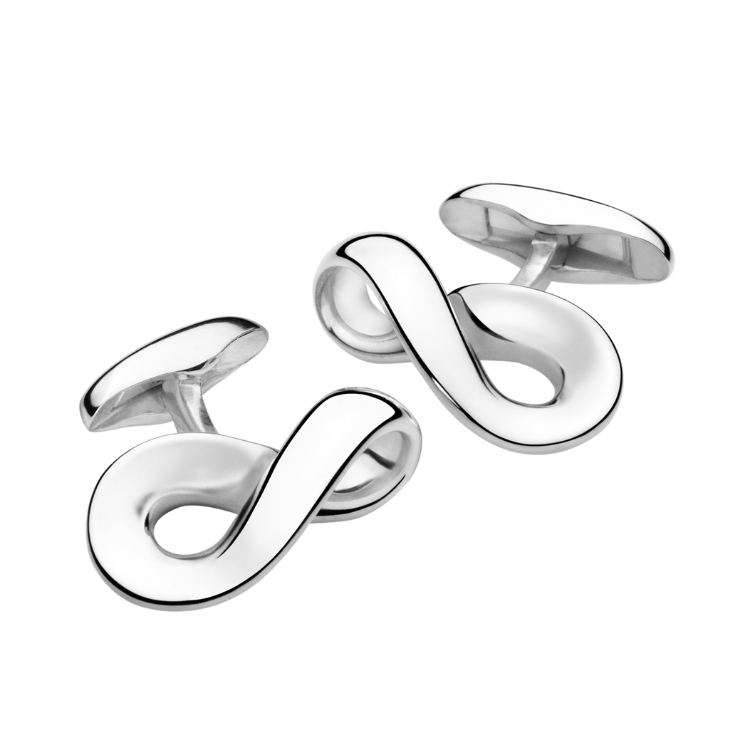 Infinity Cufflinks, Silver