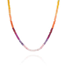Load image into Gallery viewer, Rainbow Sunset Gemstone Necklace
