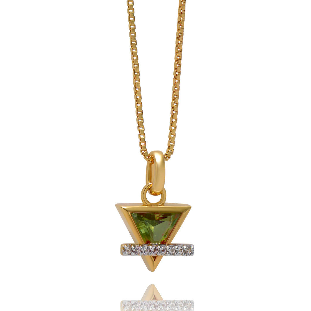 Elements Earth Sign Peridot Necklace