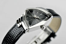Load image into Gallery viewer, Ventura Quartz 24mm, Black Dial &amp; Leather Strap
