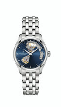 Load image into Gallery viewer, Jazzmaster Open Heart Auto, Blue Dial &amp; Stainless Steel Bracelet
