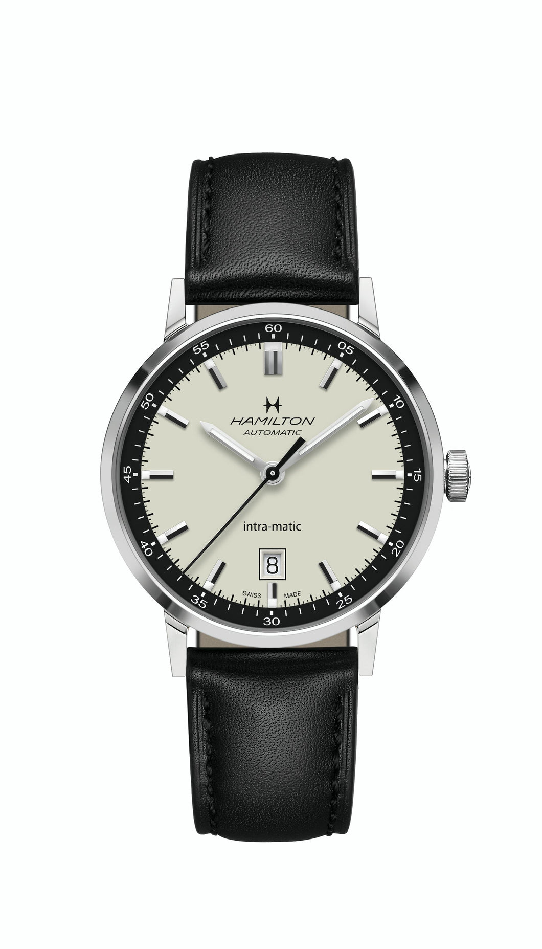 American Classic Intra-Matic, Ivory Dial & Black Leather Strap