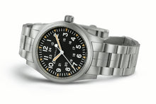 Load image into Gallery viewer, Khaki Field Mechanical 42mm, Black Dial &amp; Stainless Steel Bracelet
