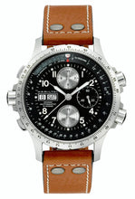 Load image into Gallery viewer, Khaki Aviation X-Wind Auto Chrono, Black Dial &amp; Tan Leather Strap
