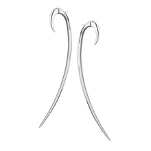 Load image into Gallery viewer, Hook Size 4 Earrings, Silver
