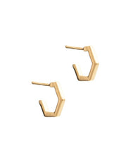 Load image into Gallery viewer, Hexagon Hoops Mini, Gold
