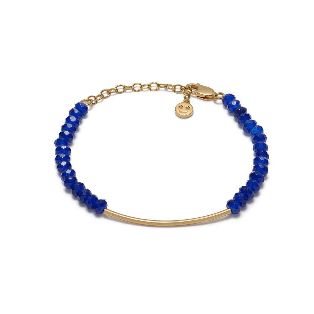 Faceted Blue Bon Bon Friendship Bracelet