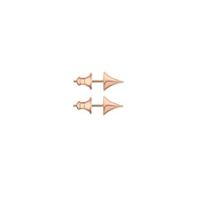 Load image into Gallery viewer, Rose Thorn Stud Earrings, Rose Gold Vermeil
