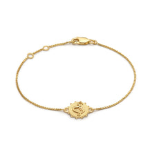 Load image into Gallery viewer, Zodiac Mini Art Coin Bracelet,  Gold
