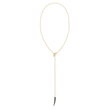 Load image into Gallery viewer, Sabre Deco Long Necklace, Yellow Gold Vermeil

