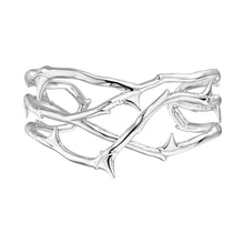 Load image into Gallery viewer, Rose Thorn Small Cuff, Silver
