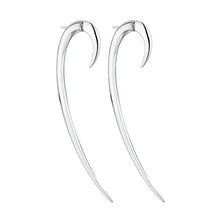 Load image into Gallery viewer, Hook Size 3 Earrings, Silver

