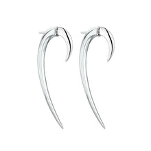 Load image into Gallery viewer, Hook Size 2 Earrings, Silver
