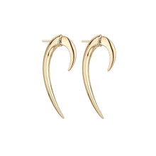 Load image into Gallery viewer, Hook Size 1 Earrings, Yellow Gold Vermeil
