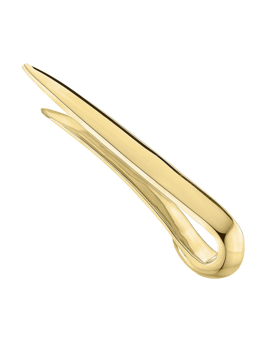 Arc Tie Pin, Yellow Gold Vermeil
