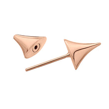 Load image into Gallery viewer, Rose Thorn Bar Earrings, Rose Gold Vermeil
