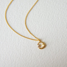 Load image into Gallery viewer, Mini Moon &amp; Star Pendant, Gold
