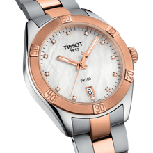 Load image into Gallery viewer, PR100 Sport Chic, MOP &amp; Diamond Dial, Rose Gold PDV Stainless Steel
