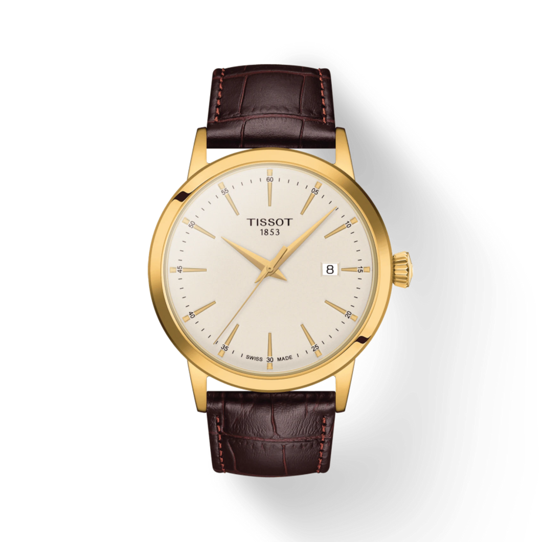 Classic Dream Gents, Ivory Dial & Brown Leather Strap