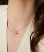 Load image into Gallery viewer, Mini T-Bar Necklace, Gold
