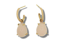Load image into Gallery viewer, 18ct Red Gold Rose Quartz Earrings
