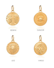 Load image into Gallery viewer, Statement Zodiac Art Coin Necklace, Gold
