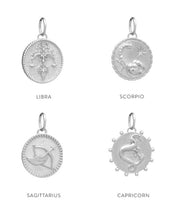 Load image into Gallery viewer, Zodiac Art Coin Necklace, Silver
