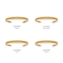 Load image into Gallery viewer, Birthstone Bangles, Gold
