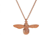 Load image into Gallery viewer, Baby Bee Necklace, Red Gold
