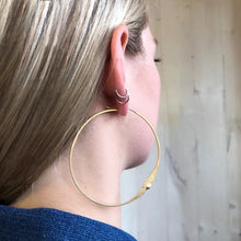 Load image into Gallery viewer, Super Moon Hoop Earrings, Gold
