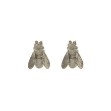 Load image into Gallery viewer, Large Honey Bee Studs, Silver
