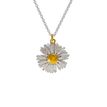 Load image into Gallery viewer, Big Daisy Necklace, Silver &amp; Gold
