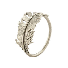Load image into Gallery viewer, Wrapped Feather Ring, Silver
