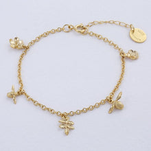 Load image into Gallery viewer, Garden Gathering Charm Bracelet, Gold

