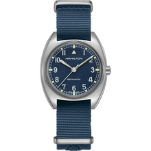 Load image into Gallery viewer, Khaki Aviation Pilot Pioneer Mechanical, Blue Dial &amp; Nato Strap

