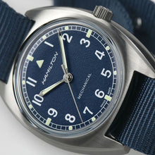 Load image into Gallery viewer, Khaki Aviation Pilot Pioneer Mechanical, Blue Dial &amp; Nato Strap
