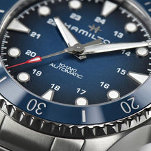 Load image into Gallery viewer, Khaki Navy Scuba Auto, Blue Dial &amp; Stainless Steel Bracelet
