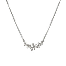 Load image into Gallery viewer, Sprouting Rosette In-Line Necklace, Silver
