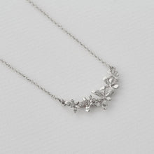 Load image into Gallery viewer, Sprouting Rosette In-Line Necklace, Silver
