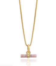 Load image into Gallery viewer, Mini Rose T-Bar Necklace, Gold
