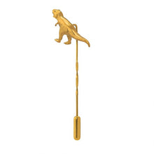 Load image into Gallery viewer, T-Rex Tie Pin, Gold
